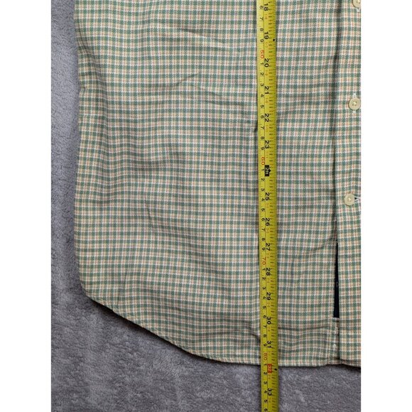 Cutter & Buck Button Up Shirt Mens Size Medium Green Plaid Outdoor Hiking Dad - Picture 4 of 6